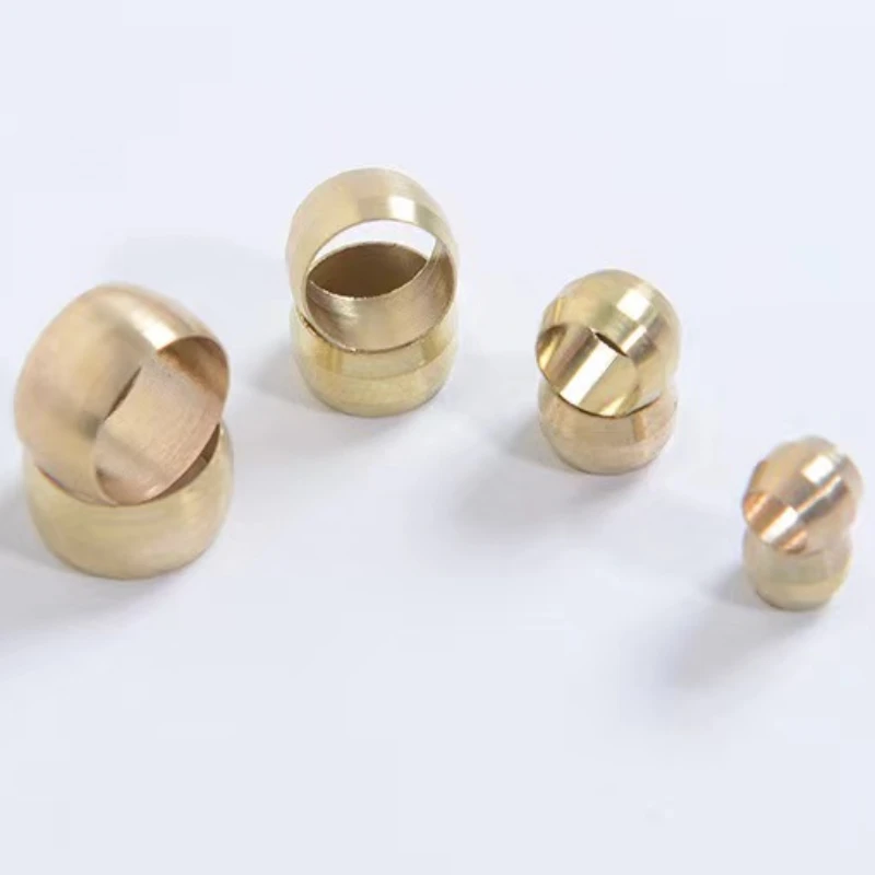 Compression Fitting Brass - 3/4/5/6/8/10/12/14/16mm O/D 튜브용 황동 슬리브, 공압