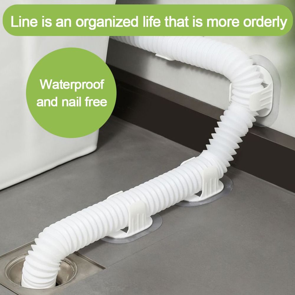 Drain Pipe Clip - 5pcs 플라스틱 파이프 클램프 후크 케이블