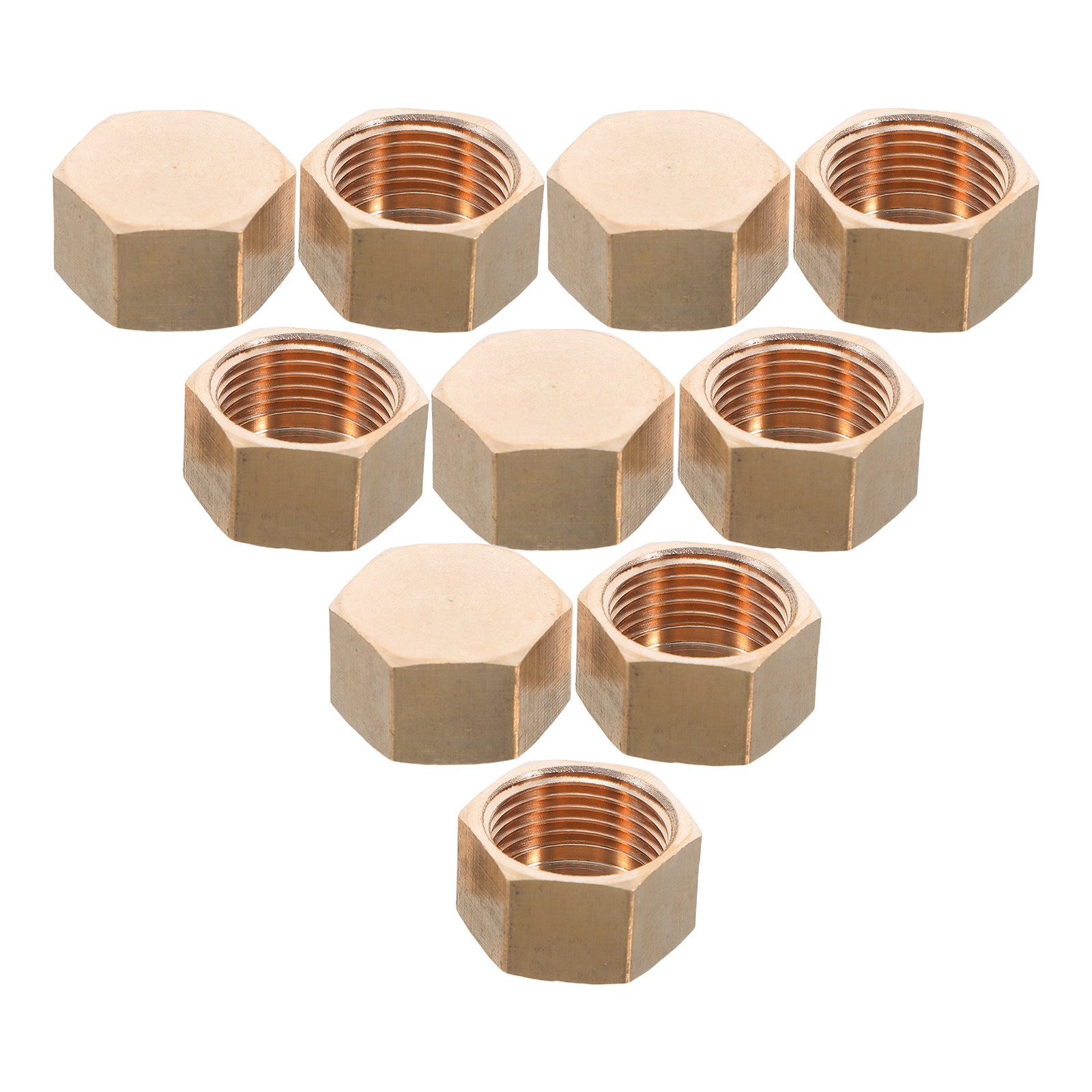 10개 압축 파이프 캡 황동 나사형 피팅 소켓 플러그  - Compression Fitting Brass 리뷰 및 가격