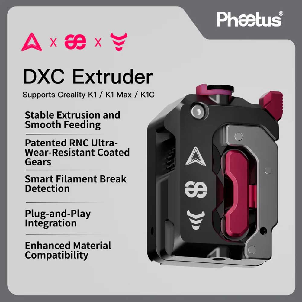 Phaetus DXC V1.1 모터 없는 압출기구 키트 - Creality Printer K1 리뷰 및 가격