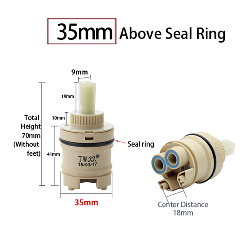 탭 믹싱 하이 스풀 밸브 35mm/40mm 세라믹 카트 - Shower Valve Cartridge 리뷰 및 가격