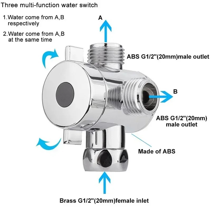 다이버터 밸브 G1/2 분배기 2 또는 3 웨이 물 분 - Shower Valve Cartridge 리뷰 및 가격